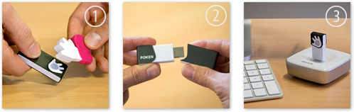 Poken in drei Schritten erkl�rt